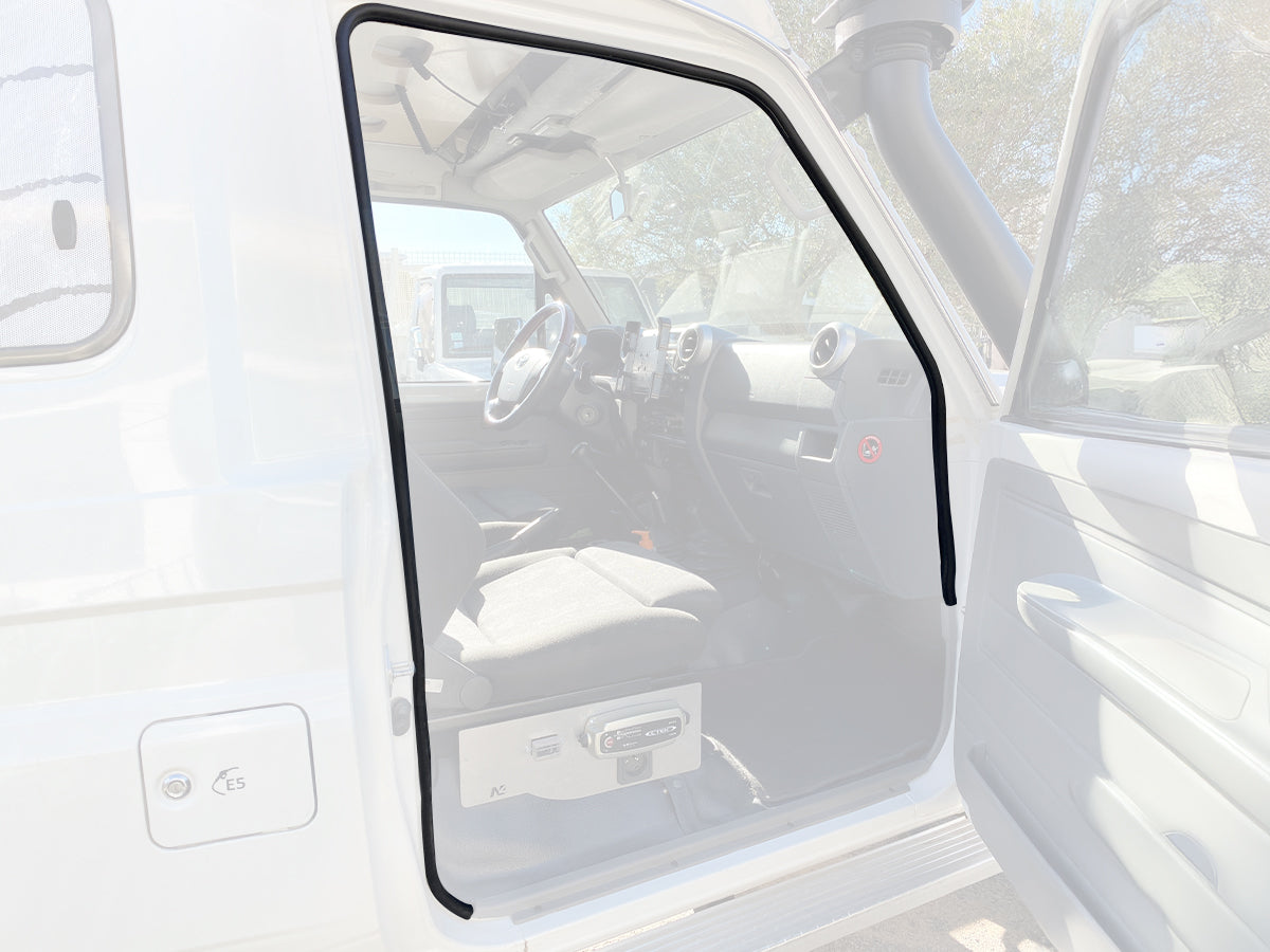 Kit joints de porte étanchéité renforcée N4-Offroad pour HZJ79 1999-2007, accessoires tout-terrain robuste et étanche.