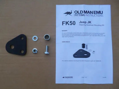 Kit de Montage OME pour Amortisseur de Direction Jeep Wrangler JK (2007-2018) sur Xperts4x4 Accessoires 4x4 Off-Road