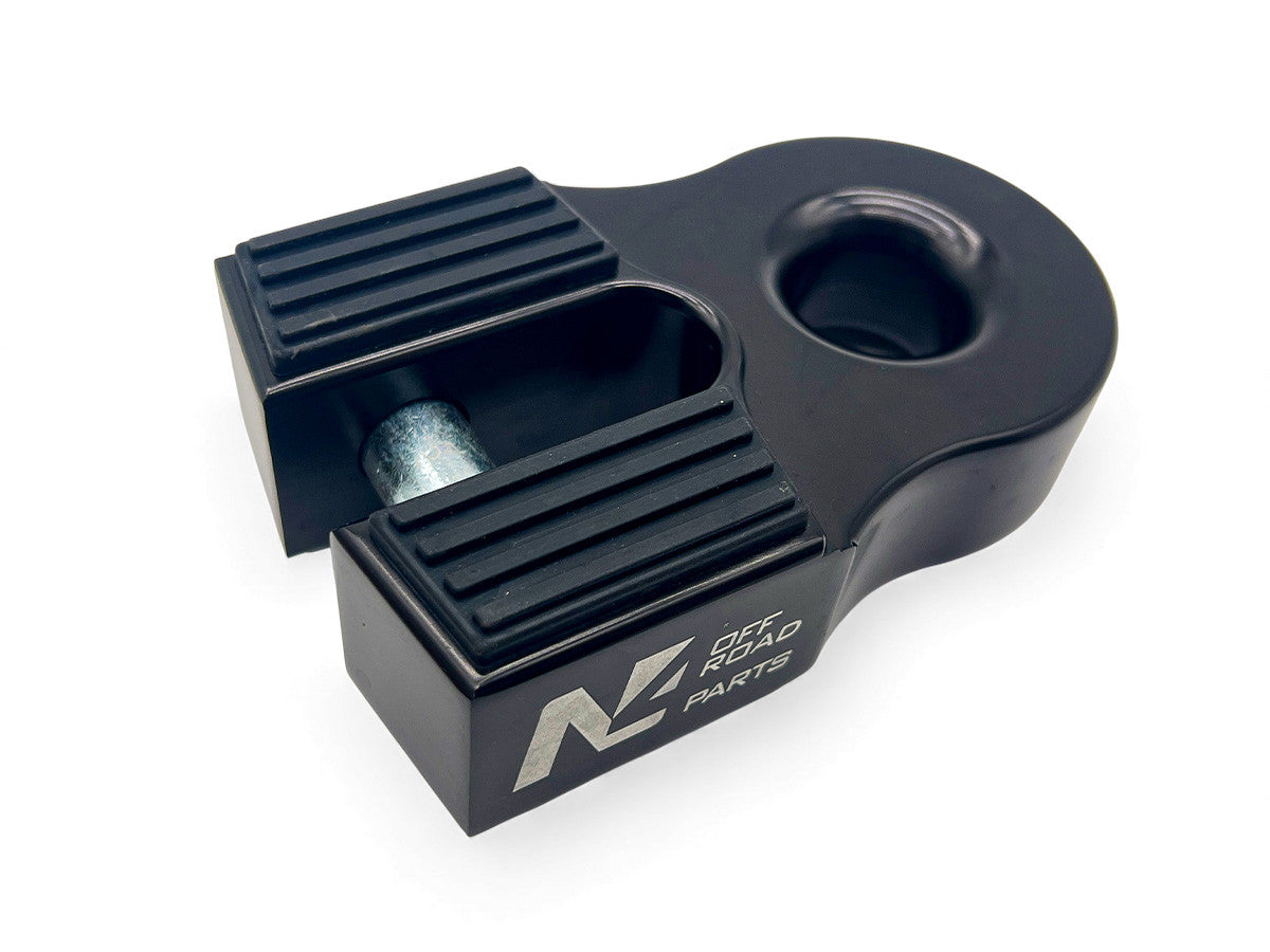 Arrêt de corde 10T alu noir pour manille souple N4-Offroad sur Xperts4x4 Accessoires 4x4 Off-Road