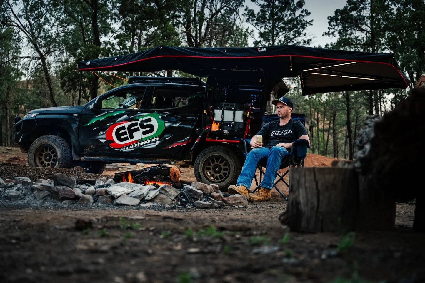 Auvent 270° XL Autoportant - YA'MATE EFS - Auvent Circulaire sur Xperts4x4 Accessoires 4x4 Off-Road