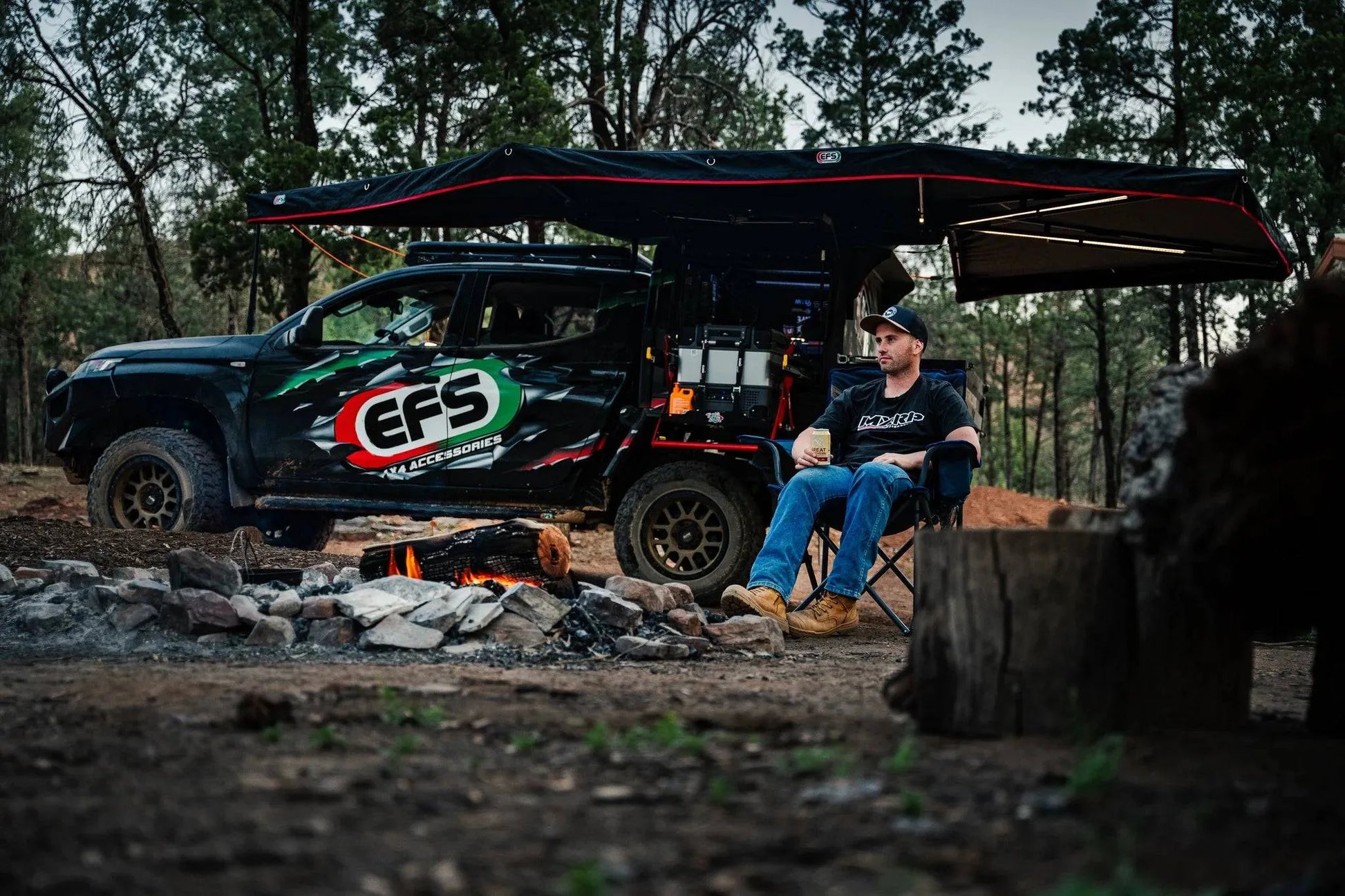 Auvent 270° XL Autoportant - YA'MATE EFS - Auvent Circulaire sur Xperts4x4 Accessoires 4x4 Off-Road