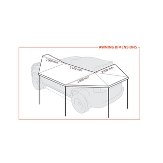 Auvent 270° XL - Rockalu 450 Autoportant (GEN 2) avec LED  DROITE sur Xperts4x4 Accessoires 4x4 Off-Road