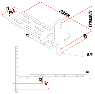 Auvent 270° XL - Rockalu 450 Autoportant (GEN 2) avec LED  GAUCHE sur Xperts4x4 Accessoires 4x4 Off-Road