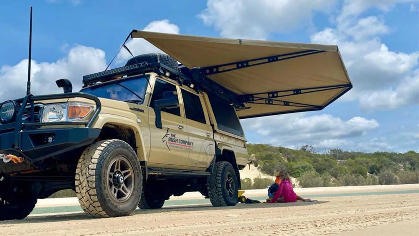 Auvent 270° XT MAX The Bush Company – Auto-Portant 4x4 sur Xperts4x4 Accessoires 4x4 Off-Road