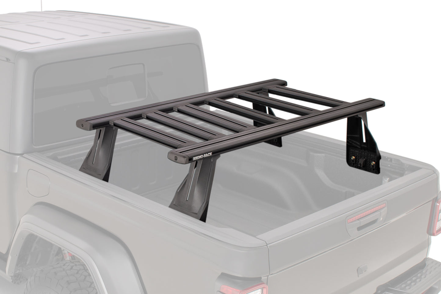 Kit de 2 barres de toit Rhino-Rack pour Ford Ranger 2011-2022, avec système Reconn-Deck et 6 barres transversales.