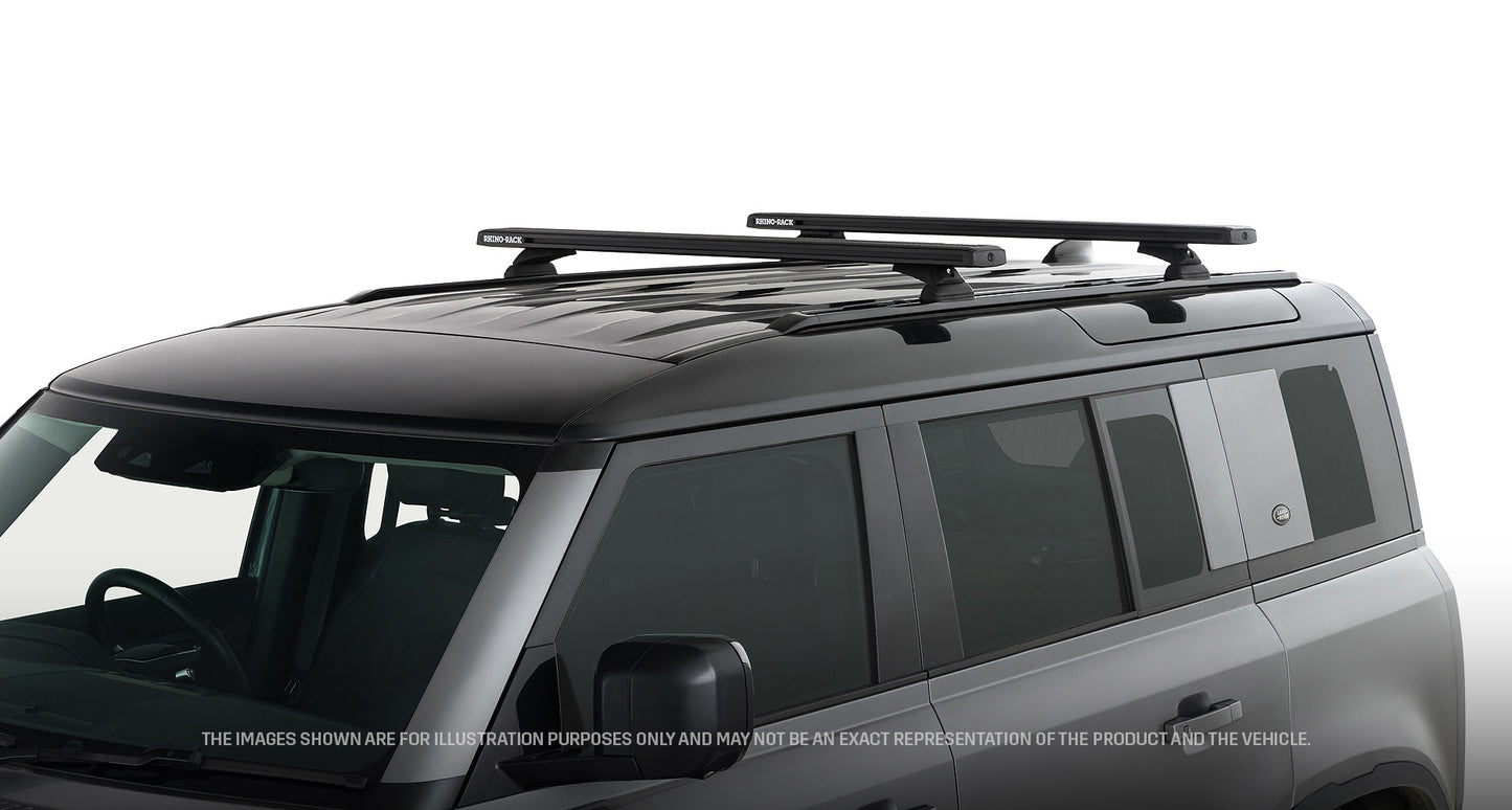 Kit 2 barres de toit 1260 mm système Reconn-deck Land Rover Defender II 110 L663 2020+ - RHINO-RACK sur Xperts4x4 Accessoires 4x4 Off-Road