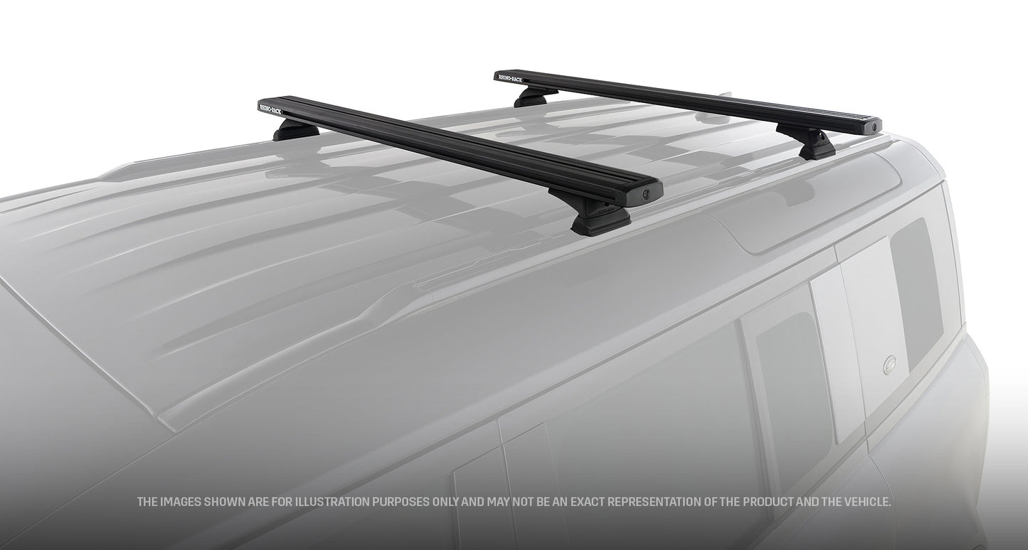 Kit 2 barres de toit 1260 mm système Reconn-deck Land Rover Defender II 110 L663 2020+ - RHINO-RACK sur Xperts4x4 Accessoires 4x4 Off-Road
