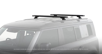Kit 2 barres de toit 1260 mm système Reconn-deck Land Rover Defender II 110 L663 2020+ - RHINO-RACK sur Xperts4x4 Accessoires 4x4 Off-Road