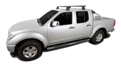 Kit 2 barres de toit Heavy Duty noire 1375mm série 2500 Nissan Navara D40 (RX) 2005-2015 - RHINO-RACK sur Xperts4x4 Accessoires 4x4 Off-Road