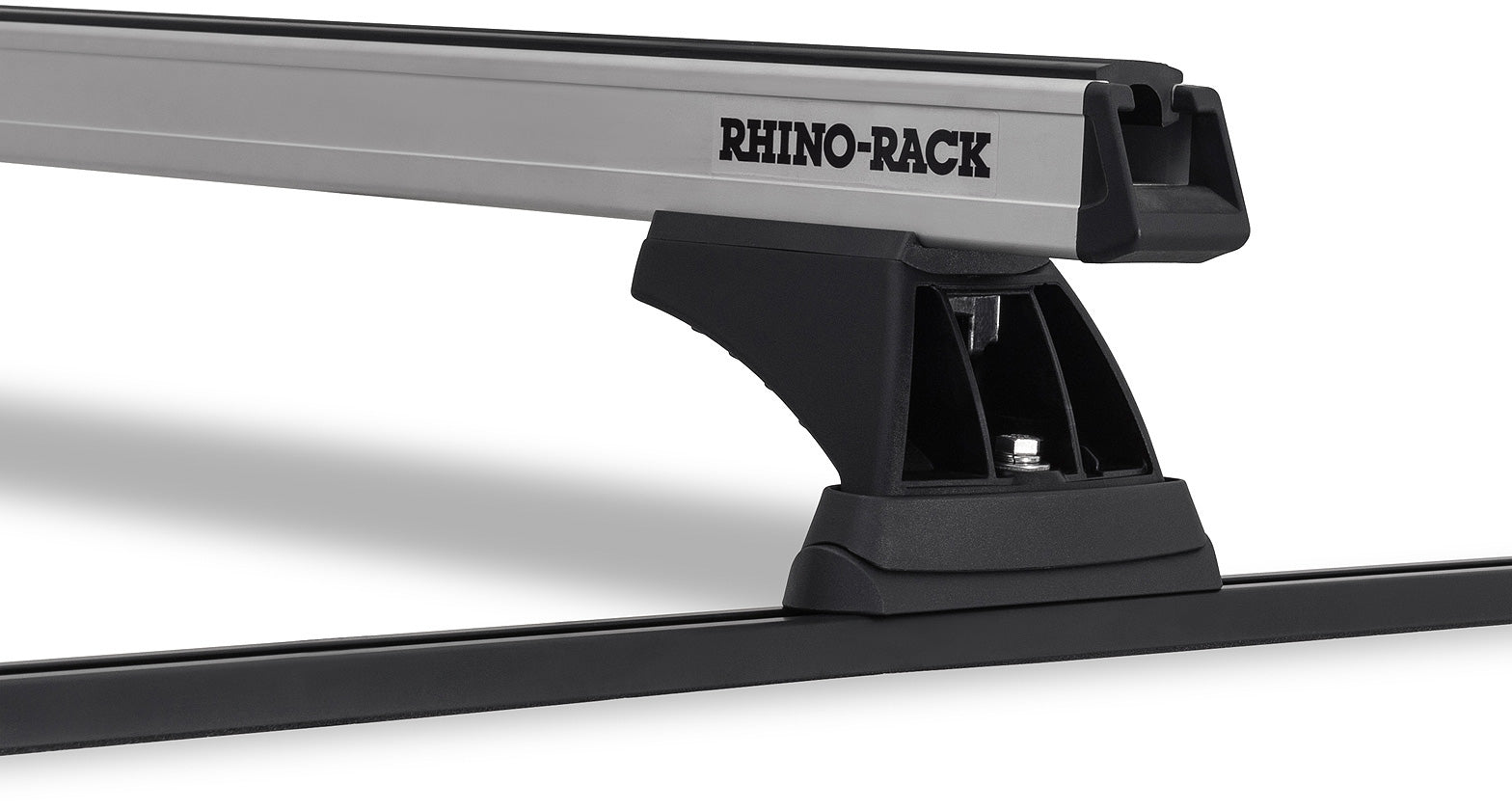 Kit 2 barres de toit noire 1250mm Heavy Duty RCH Trackmount Isuzu D-max TF/R9 1988-2003 - RHINO-RACK sur Xperts4x4 Accessoires 4x4 Off-Road