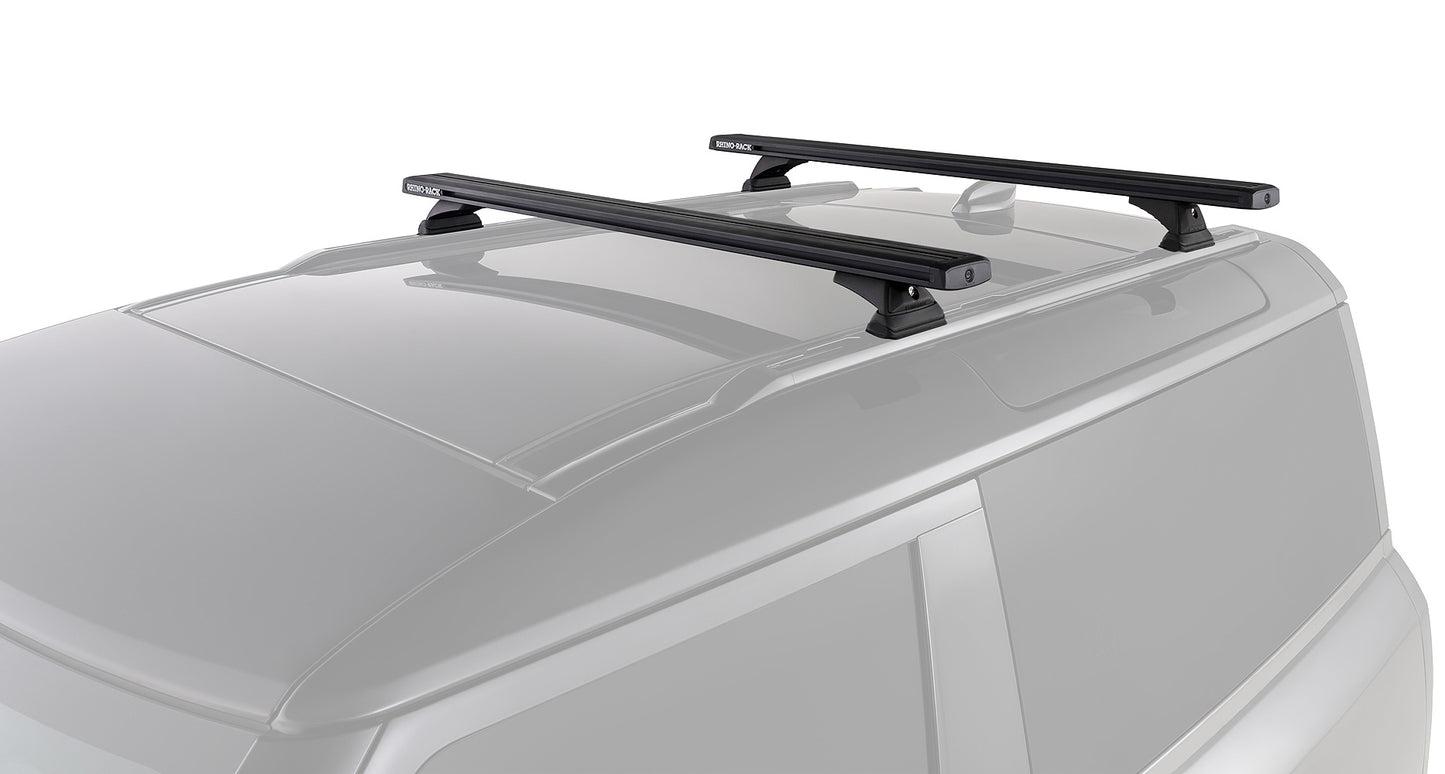 Kit 2 barres de toit noire 1260mm - Reconn-Deck Land Rover Defender II 90 L663 2021+ - RHINO-RACK sur Xperts4x4 Accessoires 4x4 Off-Road