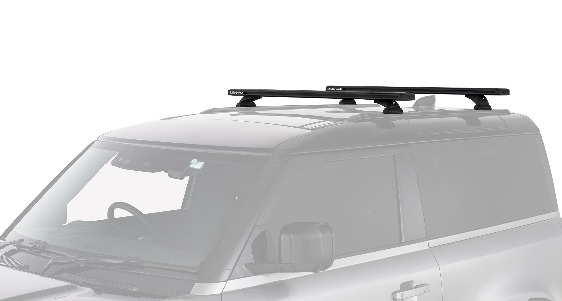 Kit 2 barres de toit noire 1260mm - Reconn-Deck Land Rover Defender II 90 L663 2021+ - RHINO-RACK sur Xperts4x4 Accessoires 4x4 Off-Road