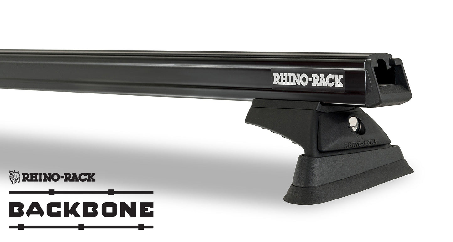 Kit 2 barres de toit noire 1500mm RCL Rhino-Rack Backbone Heavy Duty Jeep Wrangler JK 2011-2019 - RHINO-RACK sur Xperts4x4 Accessoires 4x4 Off-Road