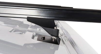 Kit de 2 barres de toit noires Heavy Duty 1800mm avec pieds pour Ford Transit 2014+ de la marque RHINO-RACK, fixation solide.