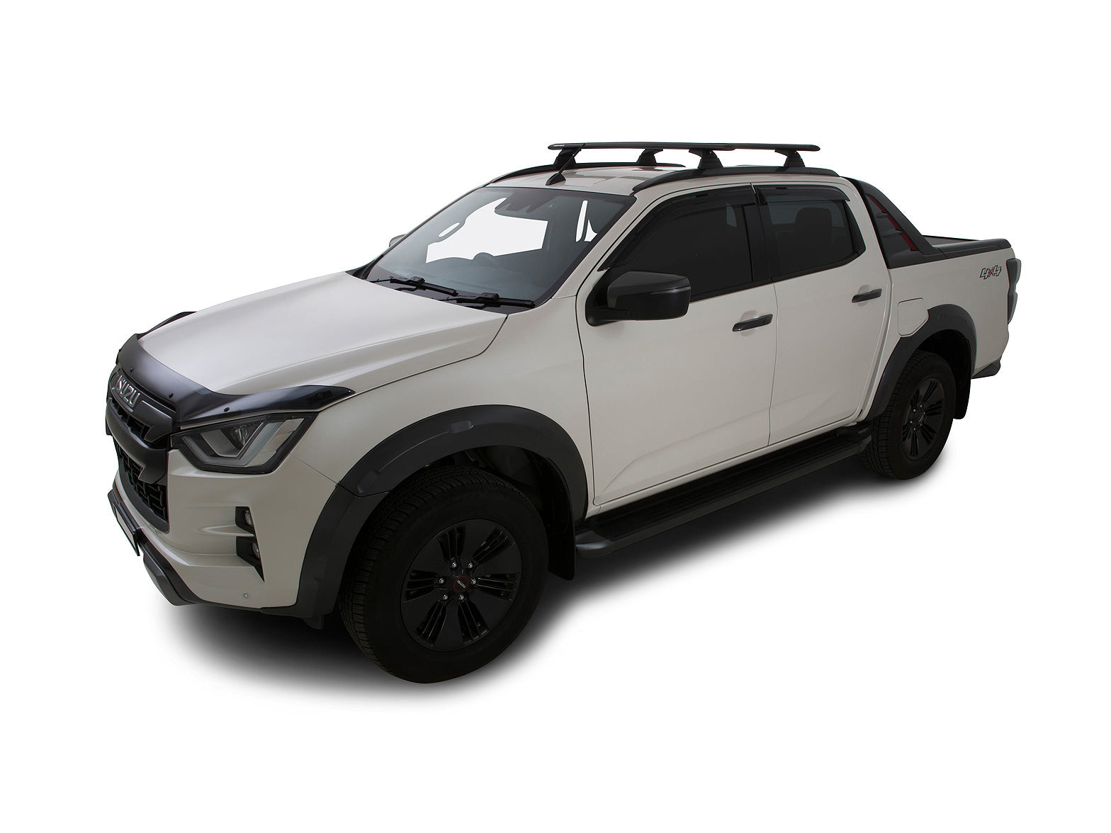 Kit 2 barres de toit Rhino-Rack Sportz 1260mm Isuzu D-Max X-Terrain Double Cab rails de toit affleurants 2020+ sur Xperts4x4 Accessoires 4x4 Off-Road