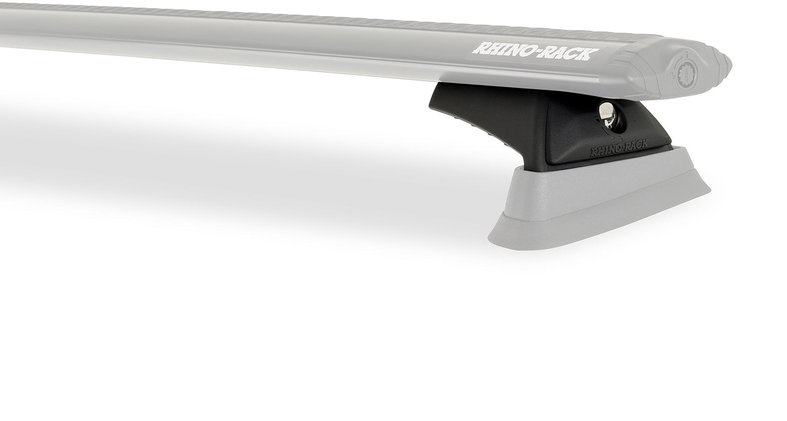 Kit 2 barres de toit Rhino-Rack Sportz 1260mm pour Jeep Grand Cherokee WK2 2011-2022, fixations visibles.