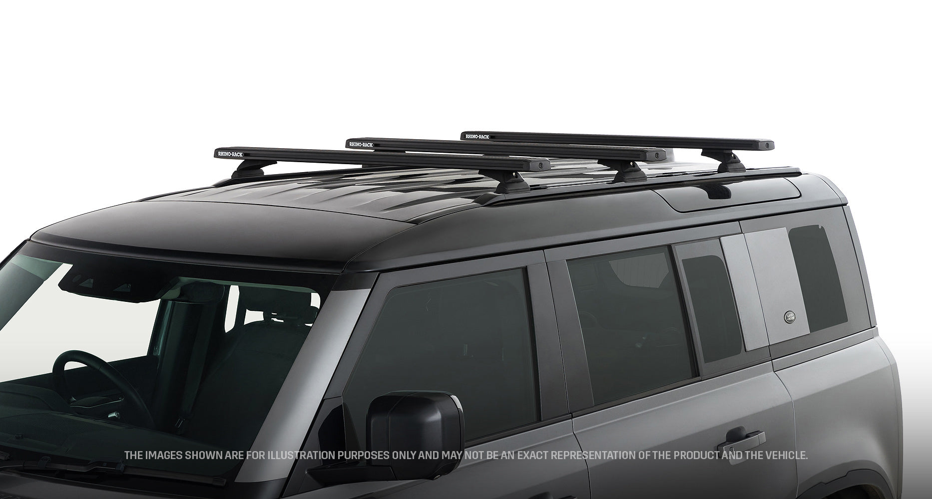 Kit 3 barres de toit 1260 mm système Reconn-Deck Land Rover Defender II 110 L663 2020+ - RHINO-RACK sur Xperts4x4 Accessoires 4x4 Off-Road