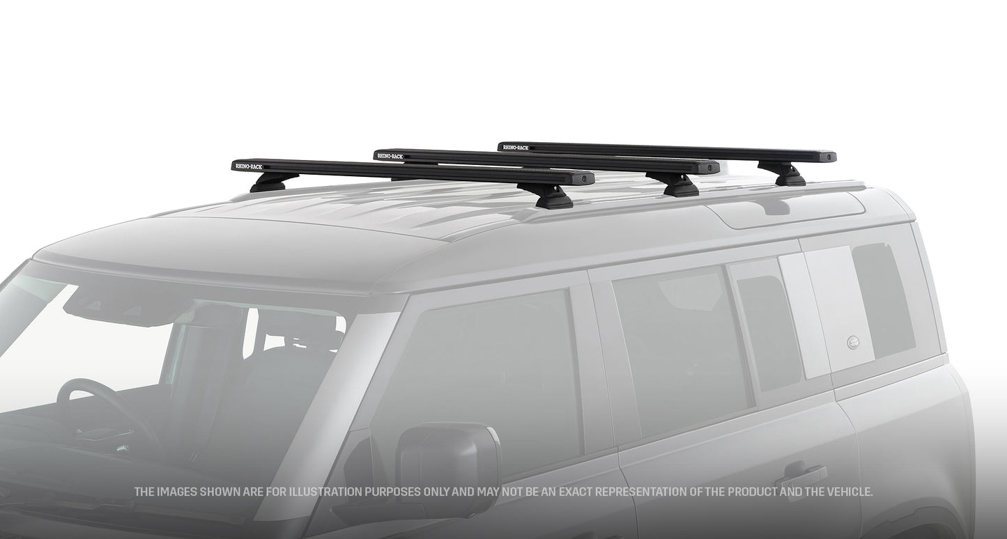 Kit 3 barres de toit 1260 mm système Reconn-Deck Land Rover Defender II 110 L663 2020+ - RHINO-RACK sur Xperts4x4 Accessoires 4x4 Off-Road