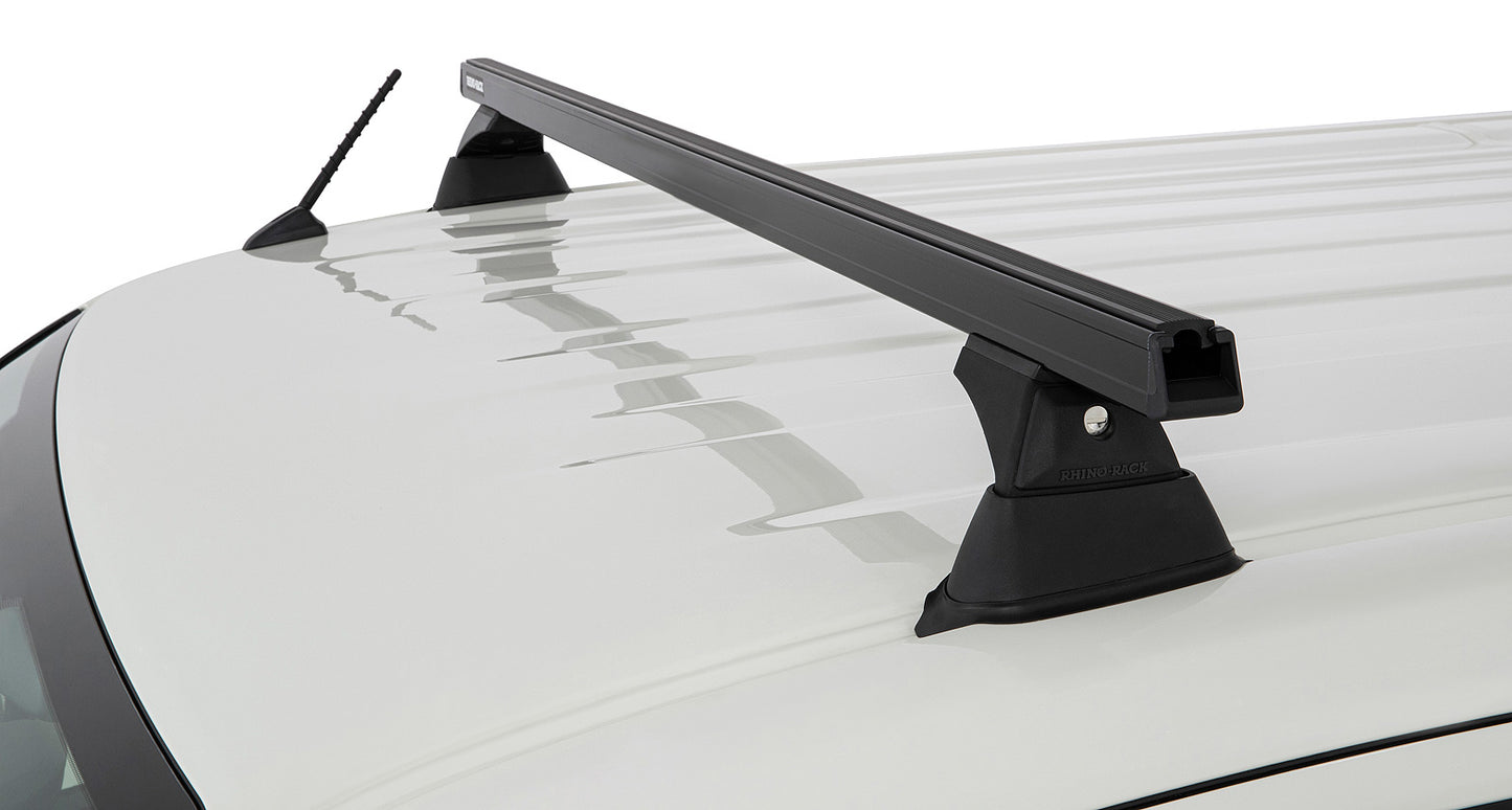 Kit 3 barres de toit noire 1650mm Heavy Duty avec pieds RCH Toyota Hiace Gen VI 2019+ - RHINO-RACK sur Xperts4x4 Accessoires 4x4 Off-Road