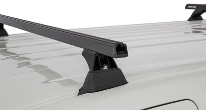 Kit 3 barres de toit noire 1650mm Heavy Duty avec pieds RCH Toyota Hiace Gen VI 2019+ - RHINO-RACK sur Xperts4x4 Accessoires 4x4 Off-Road