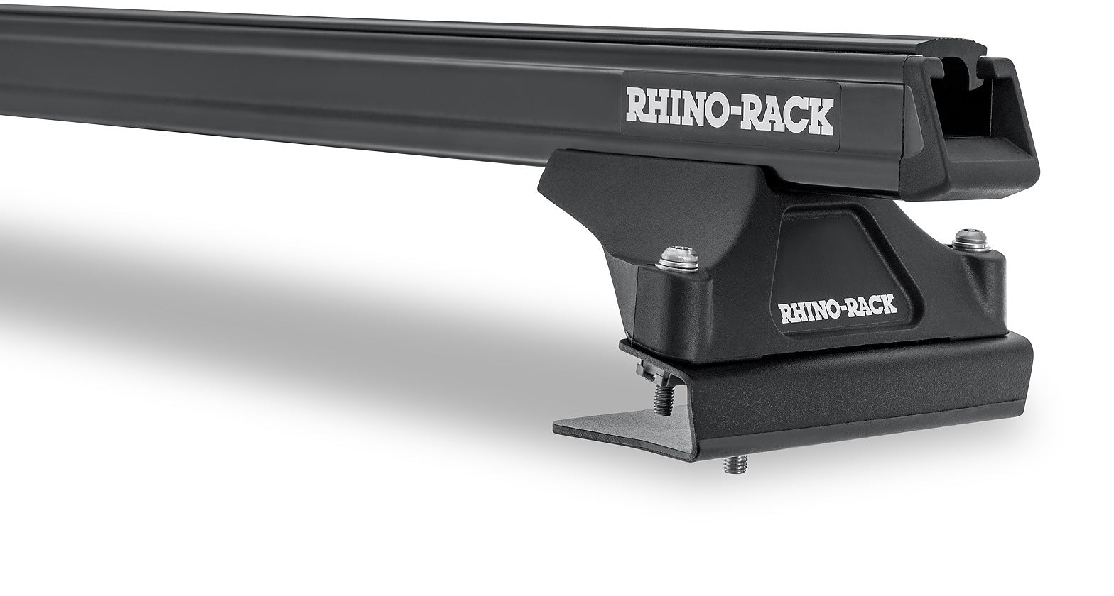Kit de 3 barres de toit noires Heavy Duty de 1800mm avec pieds pour Ford Transit 2014+ de la marque RHINO-RACK.