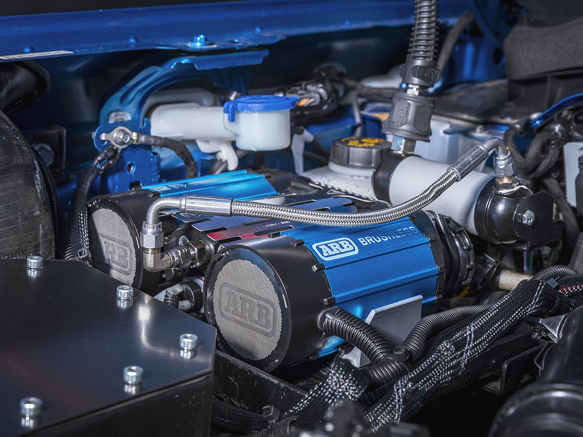 Compresseur Embarqué Bicylindre 12V ARB Brushless 260L/min sur Xperts4x4 Accessoires 4x4 Off-Road