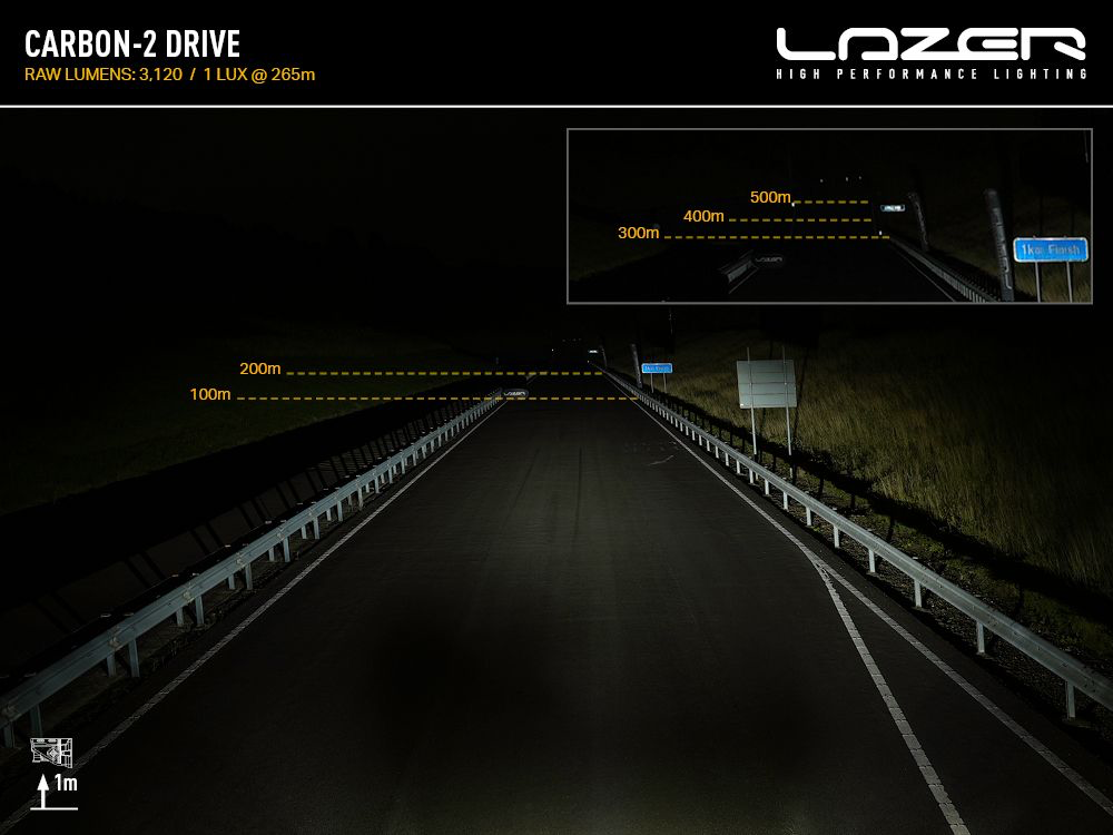 Barre de LED LAZER LAMPS Carbon-2 Drive (Gen3) - Montage Avant sur Xperts4x4 Accessoires 4x4 Off-Road
