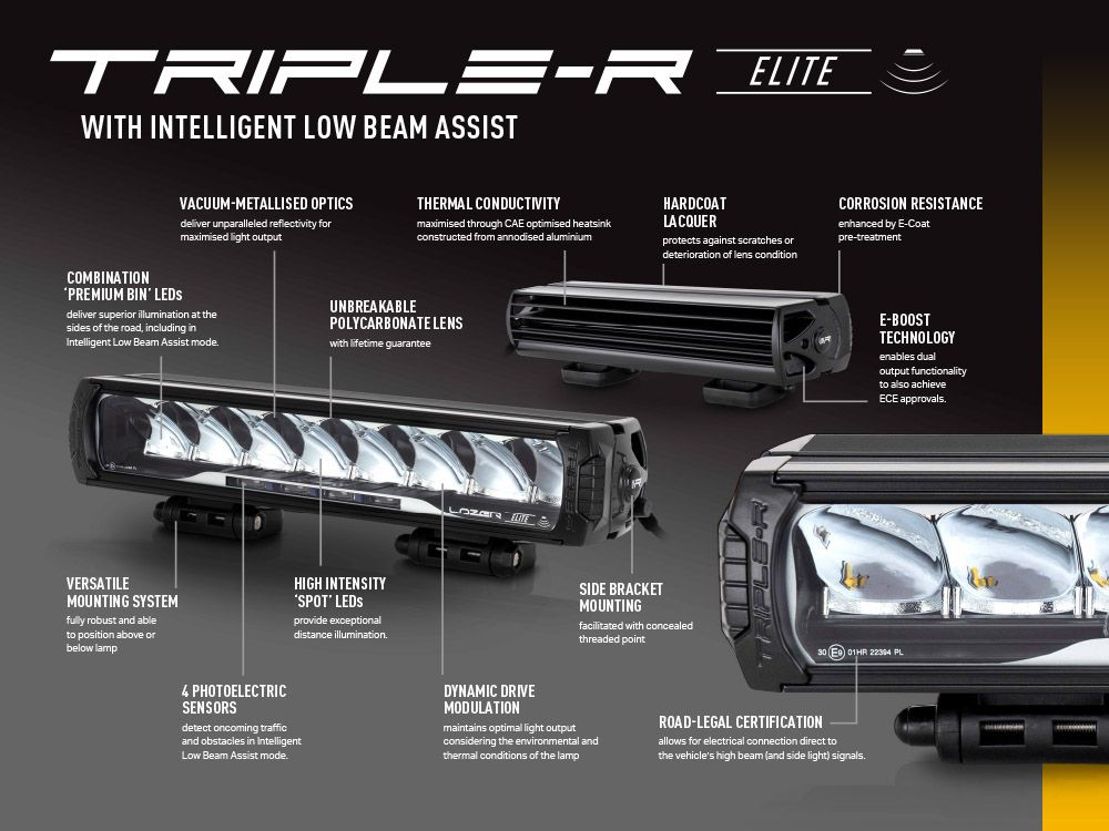 Barre de LED LAZER LAMPS Triple-R 1000 Elite i-LBA sur Xperts4x4 Accessoires 4x4 Off-Road
