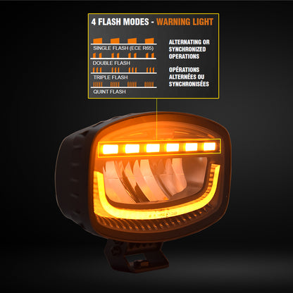 Feu de Position & Flash LUMIDRIVE Perceptor Flash 350 - IP67 sur Xperts4x4 Accessoires 4x4 Off-Road