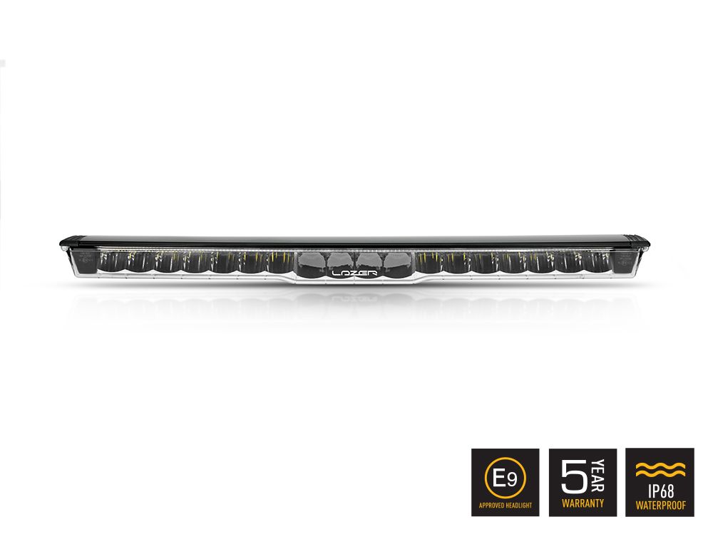 Barre LED longue portée LAZER LAMPS Glide PL avec support latéral, 11500 lm, éclairage LED robuste pour véhicules tout-terrain