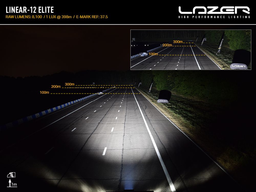 LAZER LAMPS Linear-12 Elite — Barre LED 8100 lm sur Xperts4x4 Accessoires 4x4 Off-Road