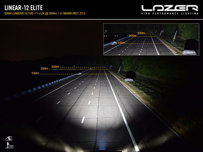 LAZER LAMPS Linear-12 Elite Feu Position — Barre LED 8100 lm sur Xperts4x4 Accessoires 4x4 Off-Road