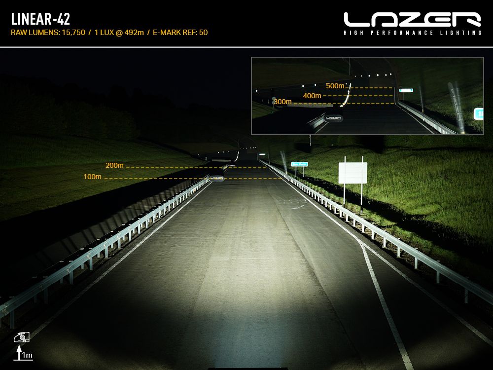 LAZER LAMPS Linear-42 — Barre LED 15750 lm sur Xperts4x4 Accessoires 4x4 Off-Road
