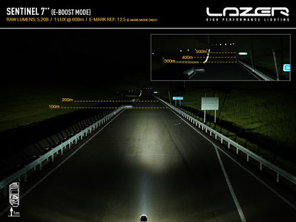 LAZER LAMPS Sentinel 7" — Phare Additionnel LED 5208 lm sur Xperts4x4 Accessoires 4x4 Off-Road