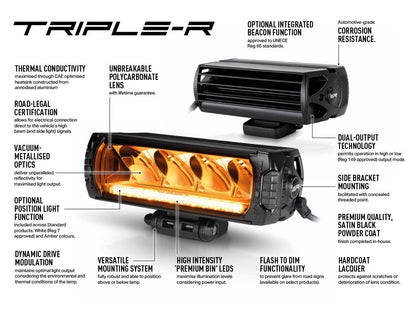 LAZER LAMPS Triple-R 850 Balise — Phare Rond LED 6930 lm sur Xperts4x4 Accessoires 4x4 Off-Road