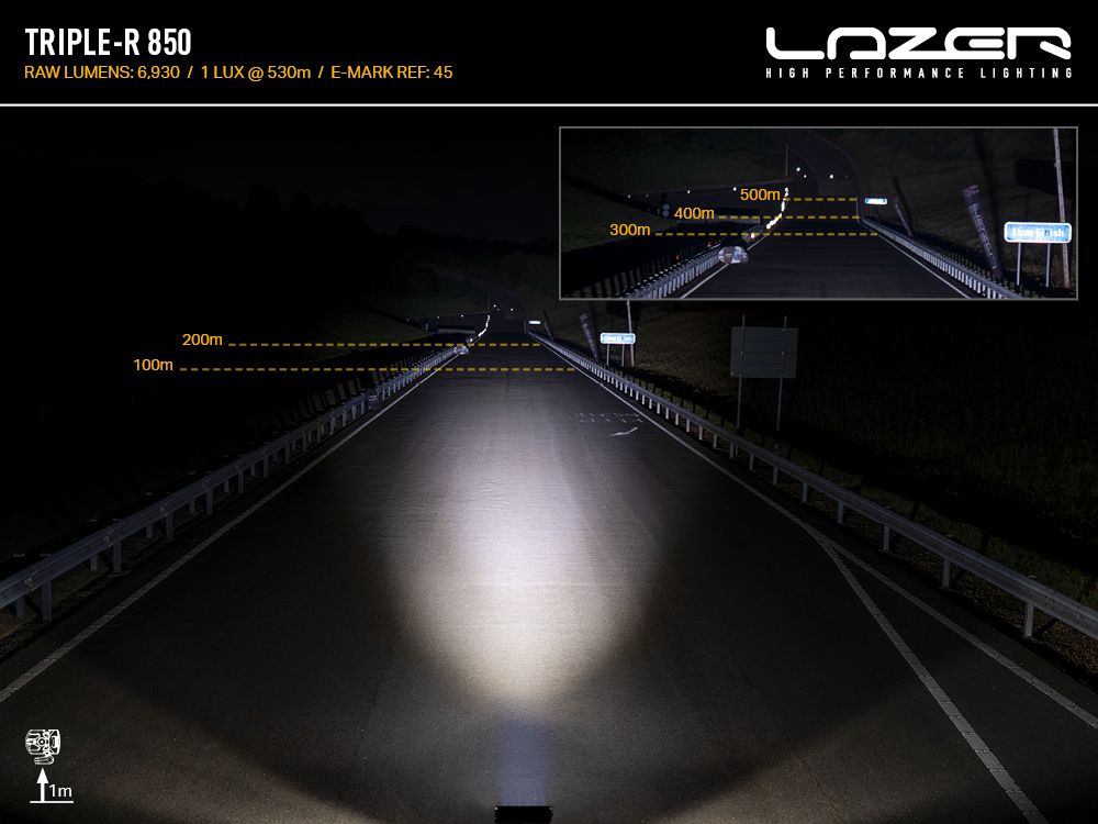 LAZER LAMPS Triple-R 850 — Phare Rond LED 6930 lm sur Xperts4x4 Accessoires 4x4 Off-Road