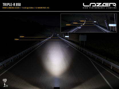 LAZER LAMPS Triple-R 850 — Phare Rond LED 6930 lm sur Xperts4x4 Accessoires 4x4 Off-Road