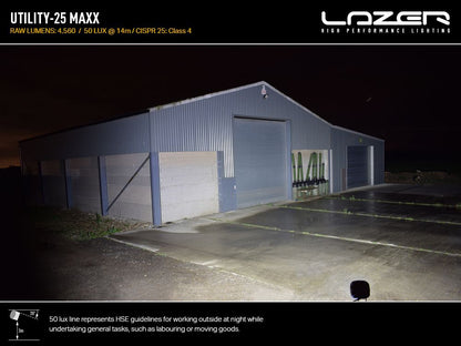LAZER LAMPS Utility-25 MAXX — Phare de Travail LED 4560 lm sur Xperts4x4 Accessoires 4x4 Off-Road