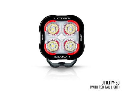 LAZER LAMPS Utility-50 Feu Arrière Rouge — Phare de Travail LED sur Xperts4x4 Accessoires 4x4 Off-Road