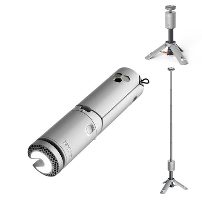 OuTask Lampe Télescopique Gris Clair - Outdoor LED 720° Rechargeable sur Xperts4x4 Accessoires 4x4 Off-Road