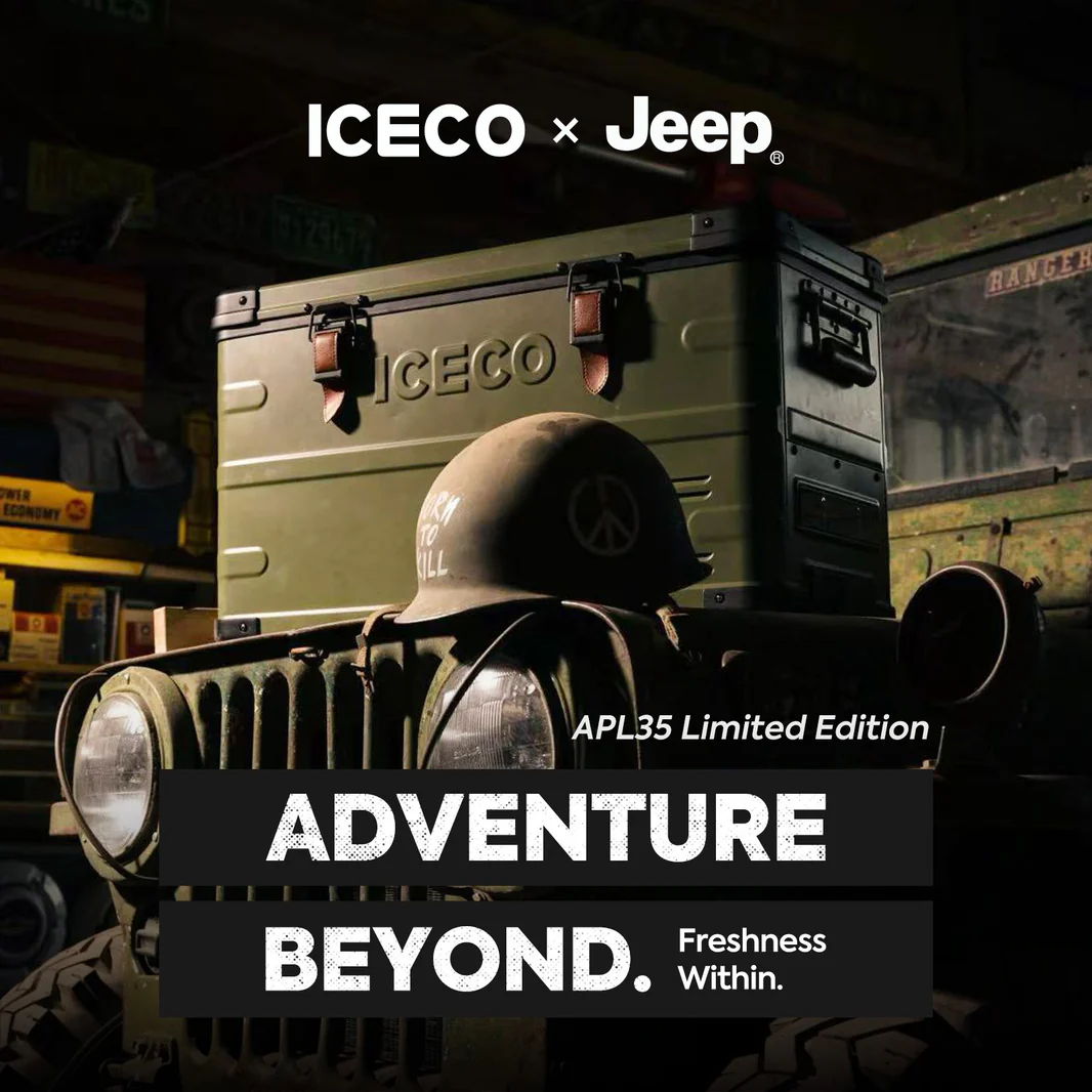 ICECO × Jeep® APL35 Limited Edition – Réfrigérateur Congélateur 12V Dual Zone 35L en Aluminium sur Xperts4x4 Accessoires 4x4 Off-Road