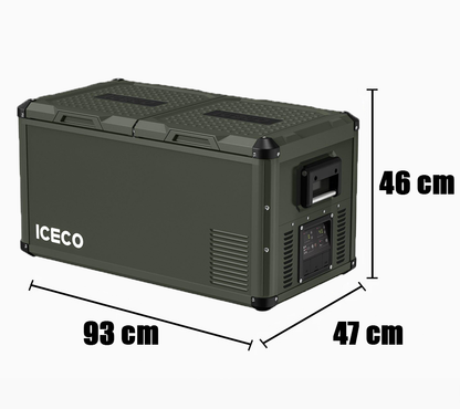 Refrigerateur/Congelateur ICECO 75L Double Compartiments - Gris sur Xperts4x4 Accessoires 4x4 Off-Road