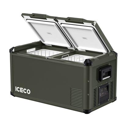 Refrigerateur/Congelateur ICECO 75L Double Compartiments - Vert sur Xperts4x4 Accessoires 4x4 Off-Road