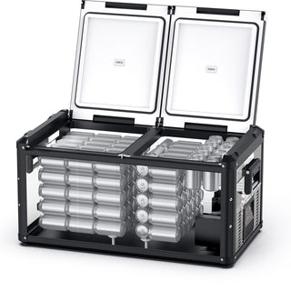 Refrigerateur/Congelateur ICECO 90L Double Compartiments - Noir sur Xperts4x4 Accessoires 4x4 Off-Road