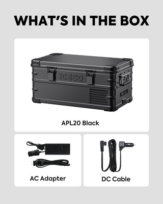 Réfrigérateur/Congélateur ICECO APL20 20L Black - Portable & Connecté sur Xperts4x4 Accessoires 4x4 Off-Road