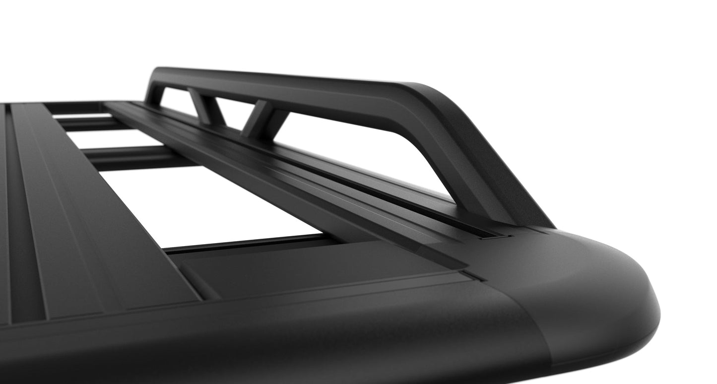 Galerie de toit Rhino-Rack Pioneer 6 2100x1240mm pour véhicules tout-terrain, solide et robuste, adaptée au transport d'équipement.