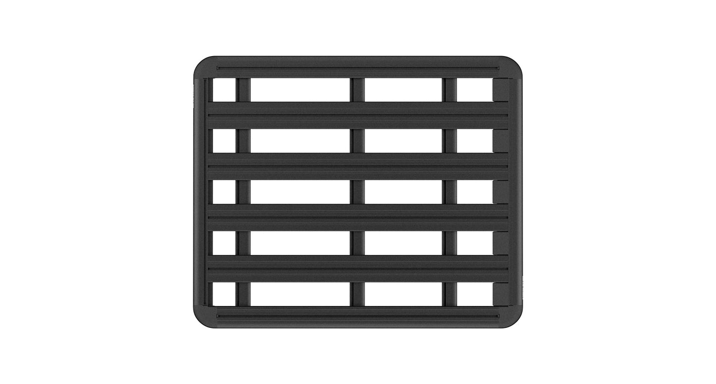 Galerie de toit Rhino-Rack Pioneer 6 1500x1240mm pour Ford Everest 2015-2022, vue en perspective.