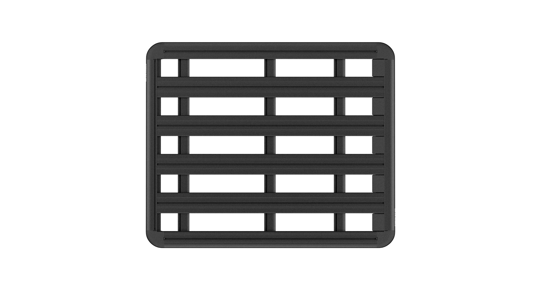 Galerie de toit Rhino-Rack Pioneer 6 1500x1240mm pour Ford Everest 2015-2022, vue en perspective.