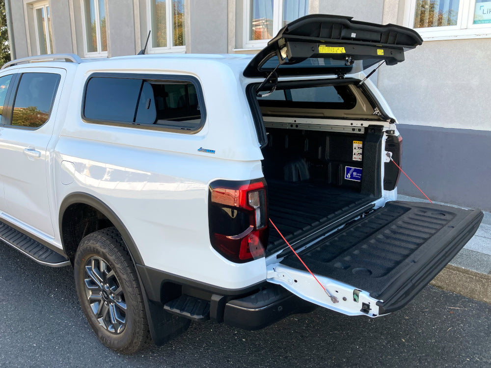 Hardtop Aeroklas avec Fenêtres Coulissantes Ford Ranger/Raptor 2023+ NEXT GEN sur Xperts4x4 Accessoires 4x4 Off-Road