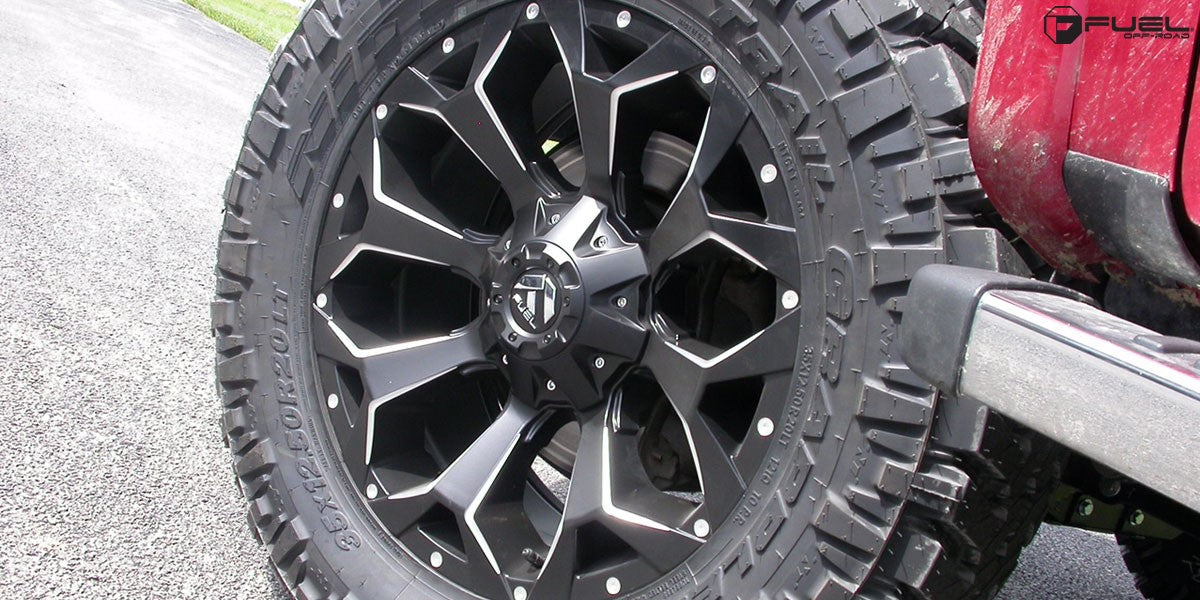 Jante Aluminium FUEL ASSAULT Matte Black & Milled sur Xperts4x4 Accessoires 4x4 Off-Road